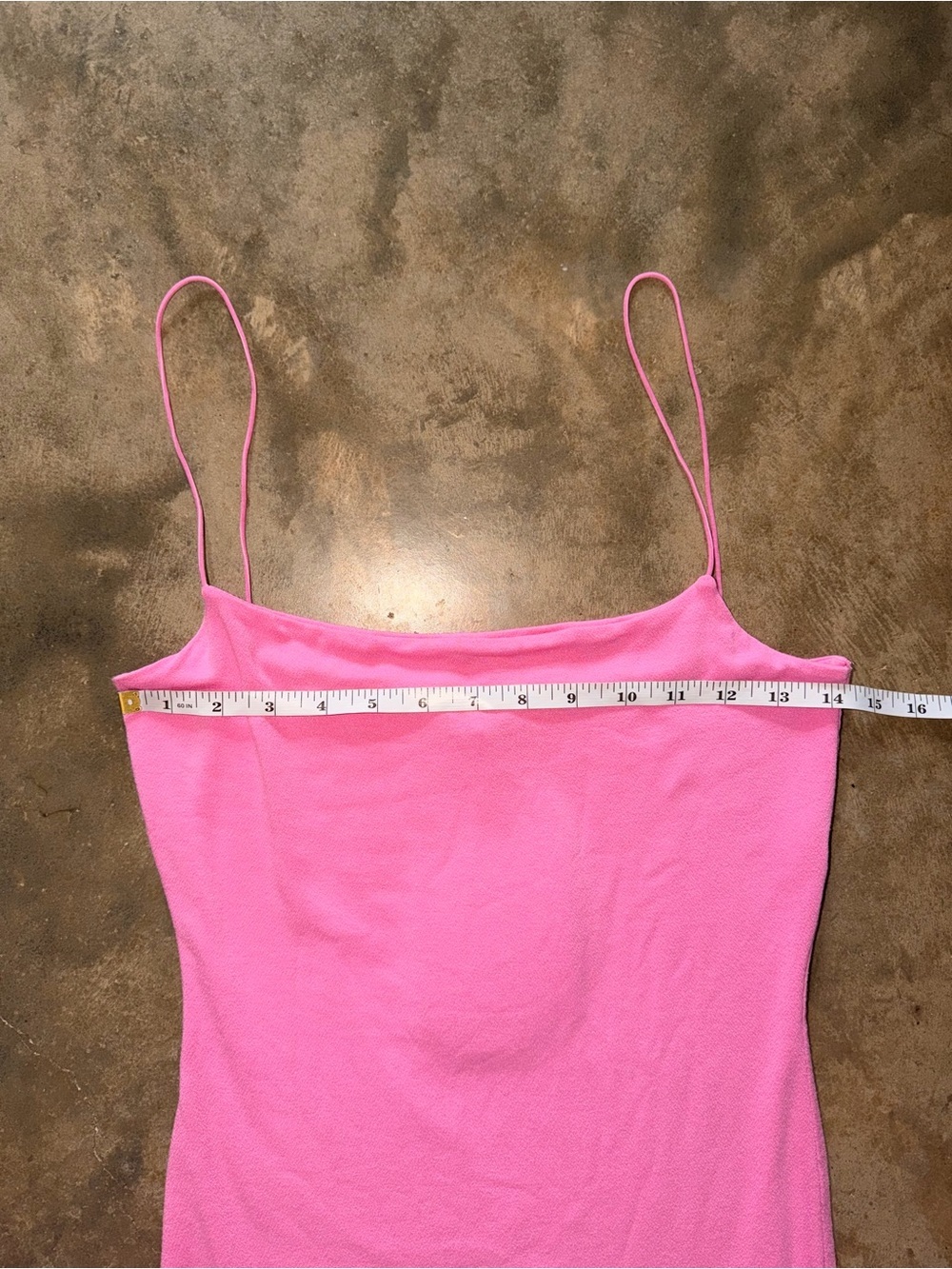 Naked Wardrobe Size L Pink Bodycon Mini Dress Spaghetti Strap Stretch - Picture 5 of 12